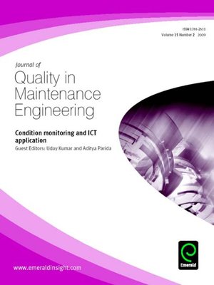 cover image of Journal of Quality in Maintenance Engineering, Volume 15, Issue 2